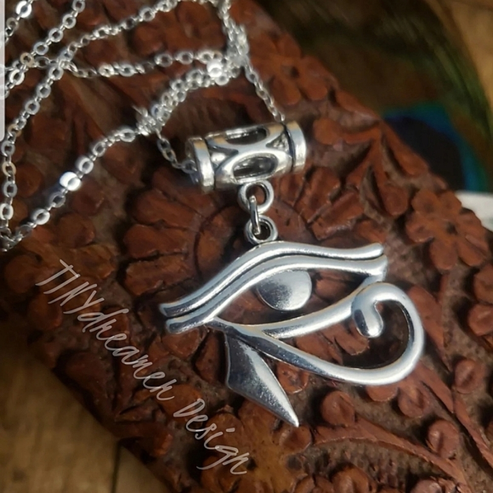 Eye of Horus Egyptian EYE 925 Silver Necklace Eye of Ra Egyptian Jewelry Gifts
